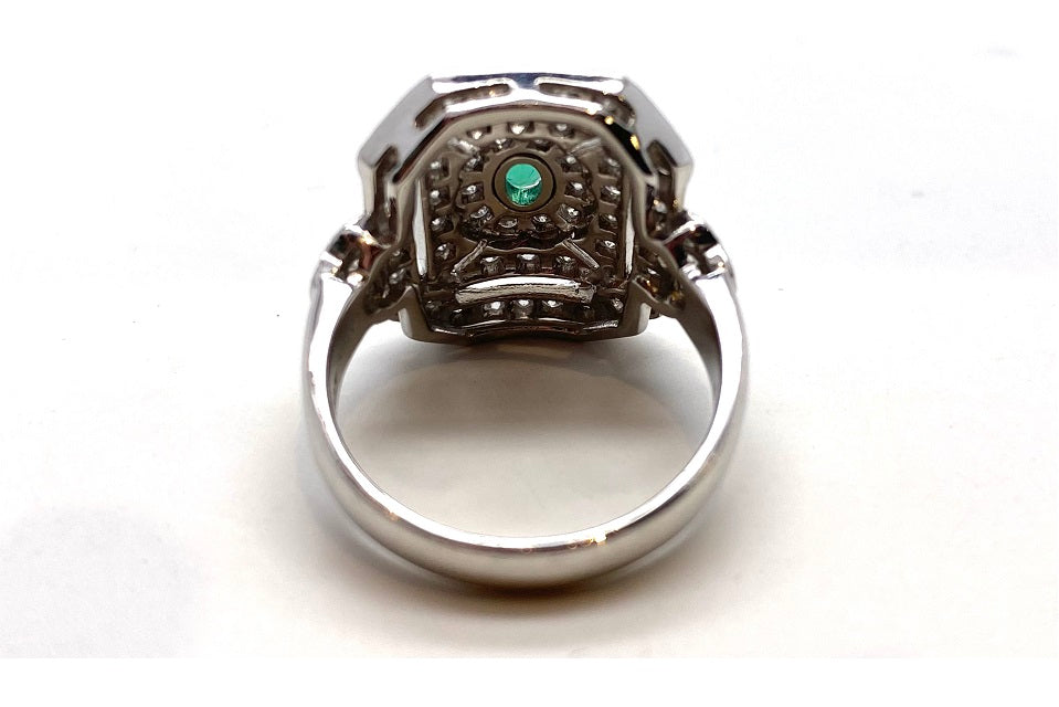 Paraiba Tourmaline Pt900パライバトルマリン ダイヤモンドリング (NO