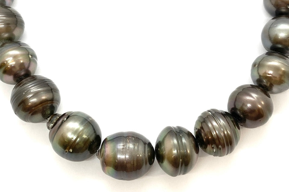 Black Pearl SV黒蝶パールネックレス(NO.127425) – JEX宝石ギャラリー