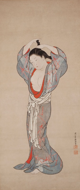 肉筆浮世絵」展を観る：本多幸吉君（6回生）