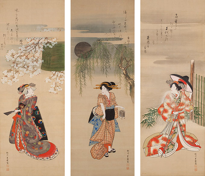 肉筆浮世絵」展を観る：本多幸吉君（6回生）