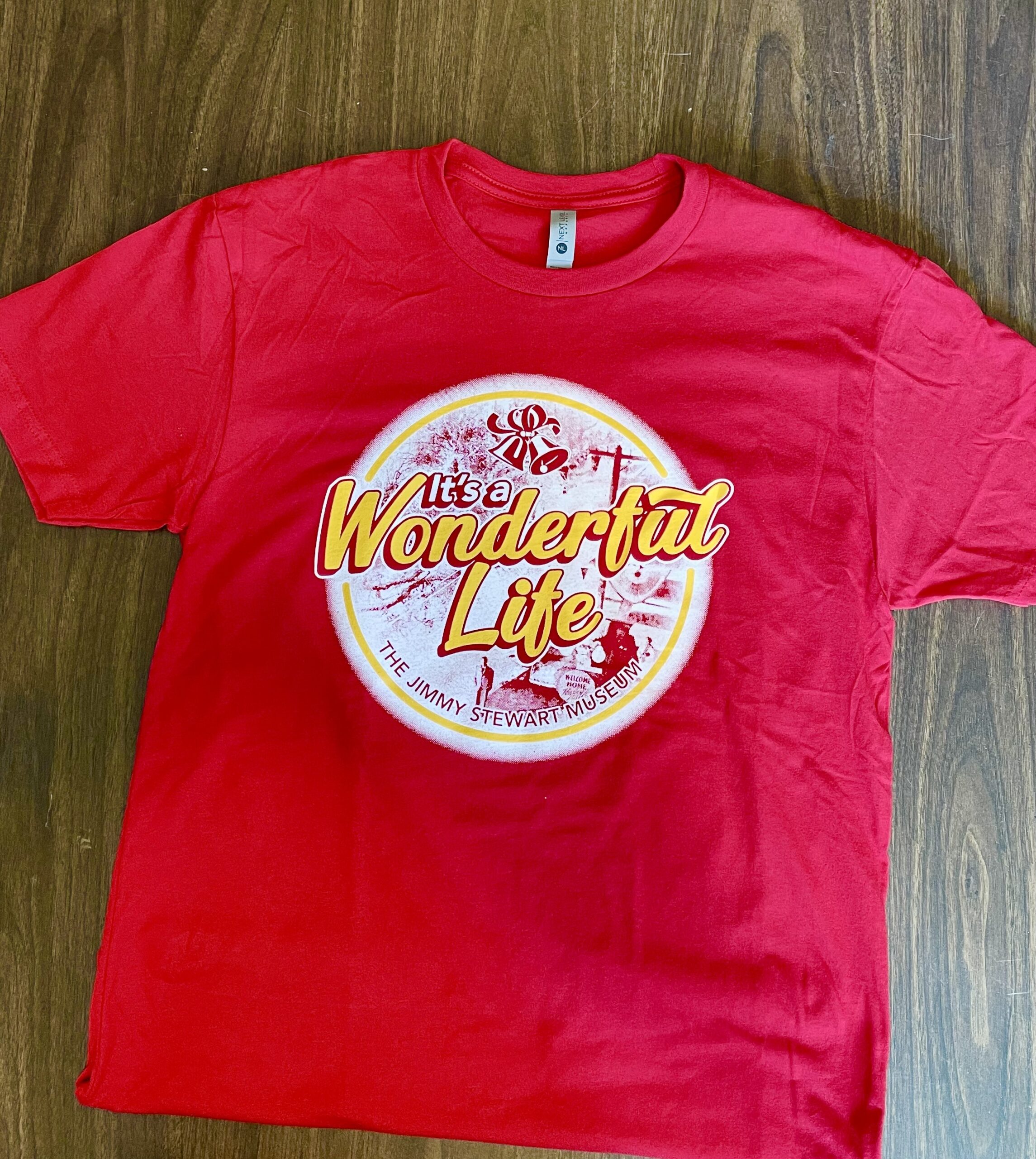 2023 It's a Wonderful Life red t-shirt - The Jimmy Stewart Museum
