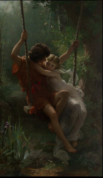 春の恋（Springtime）】オーギュスト・コットーメトロポリタン美術館所蔵