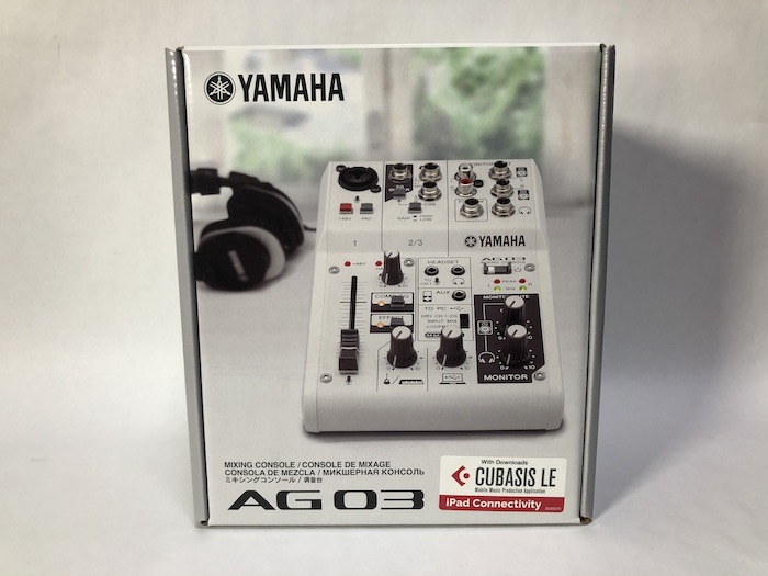 YAMAHA AG03 レビュー】配信始めたくて神デバイス「YAMAHA AG03」購入