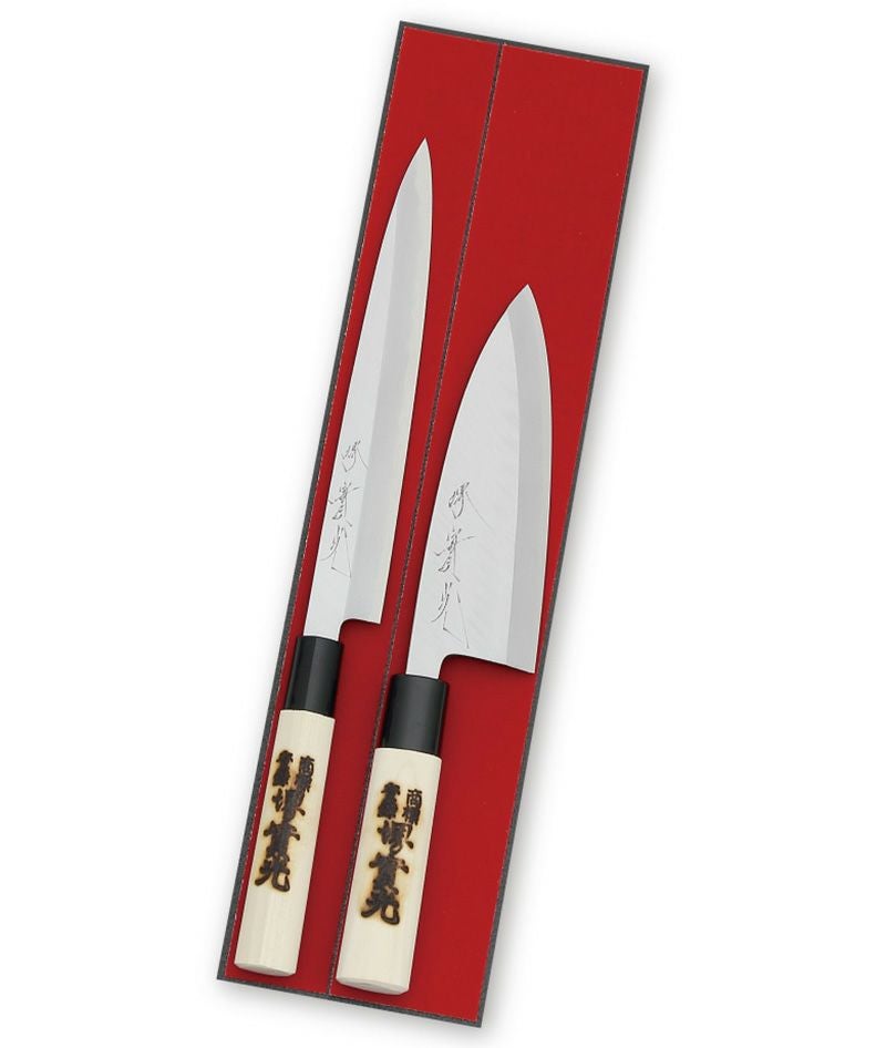 プレゼント用包丁セット]2点ギフトセット D | 包丁通販なら明治33年