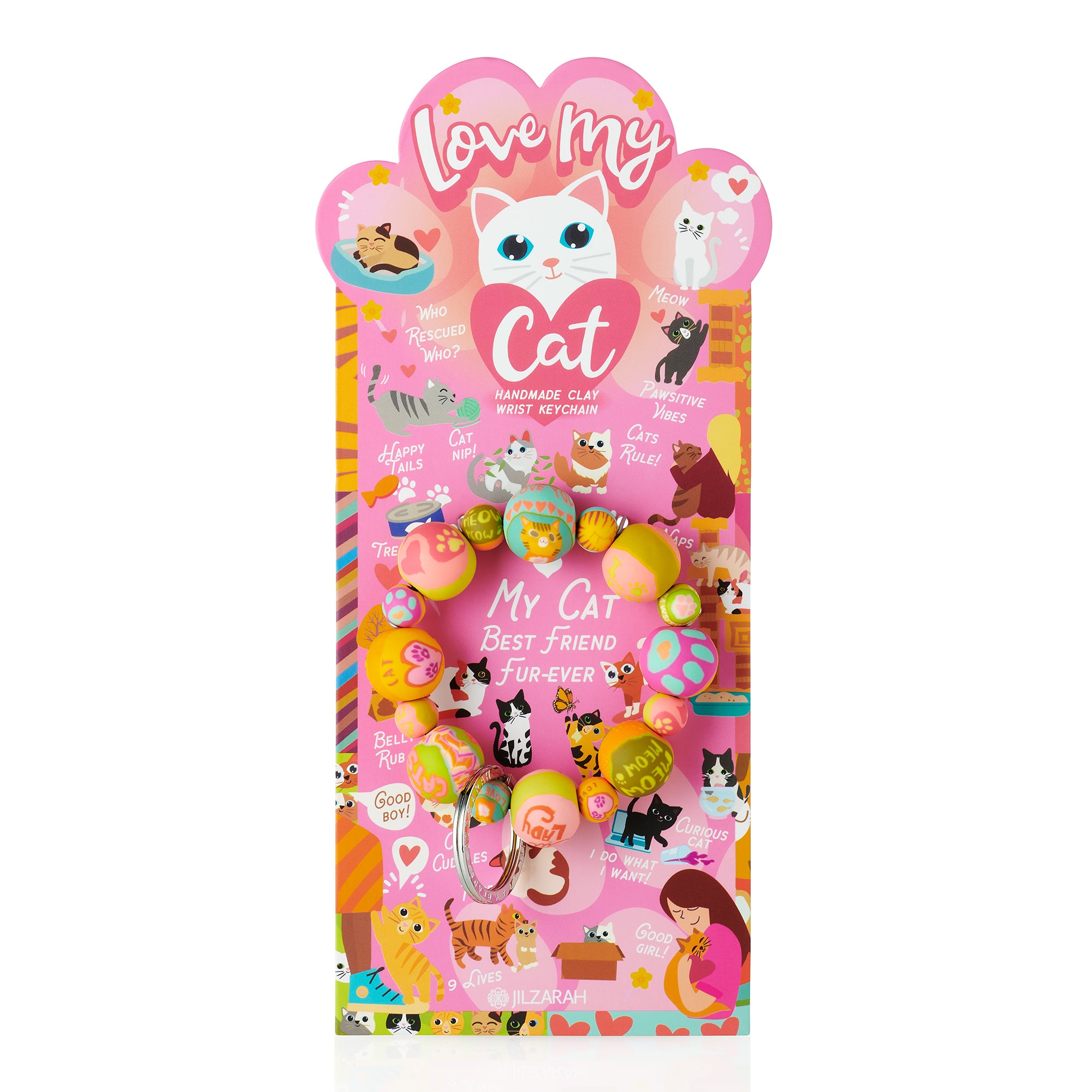 Love My Cat Wrist Keychain - JILZARAH