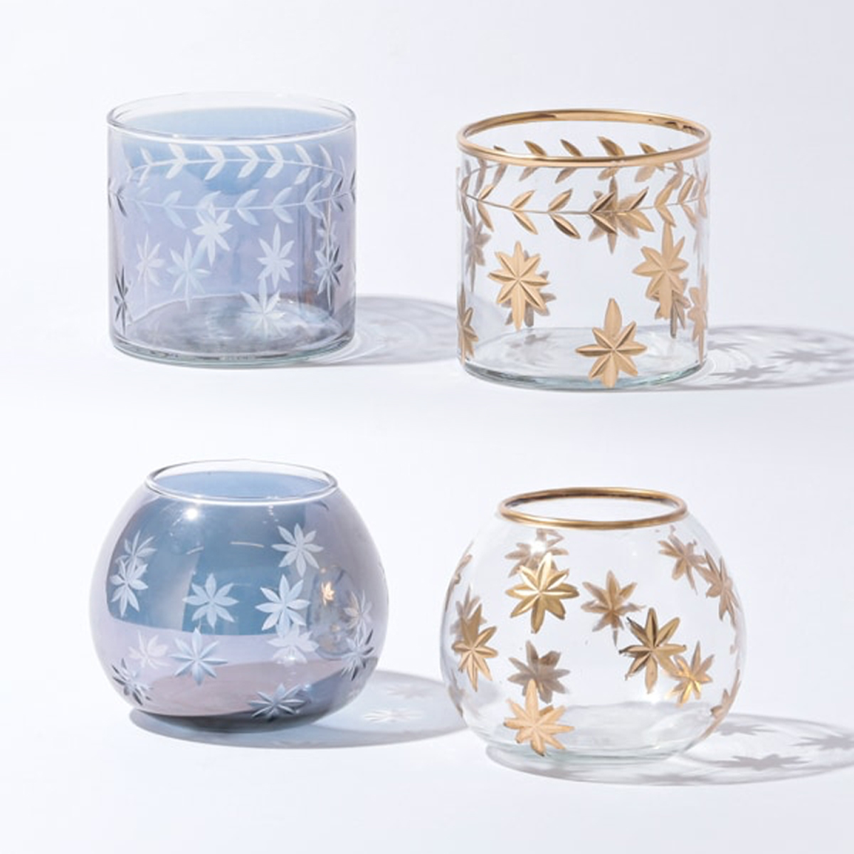 雑貨卸、雑貨仕入れ（インドの手吹きガラス CLEAR BLOWN GLASS グラス