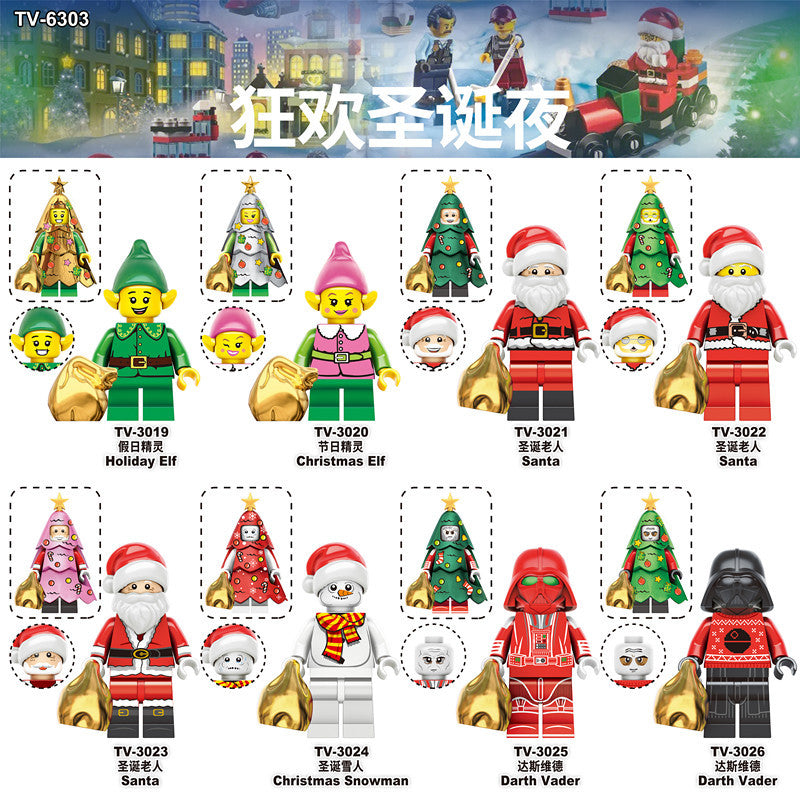 TV6302 TV6303 Carnival Christmas Eve series Minifigures – Joy Bricks