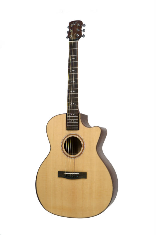 Solid Sitka / Mahogany GA Cutaway Travel Guitar- FF412C - Journey