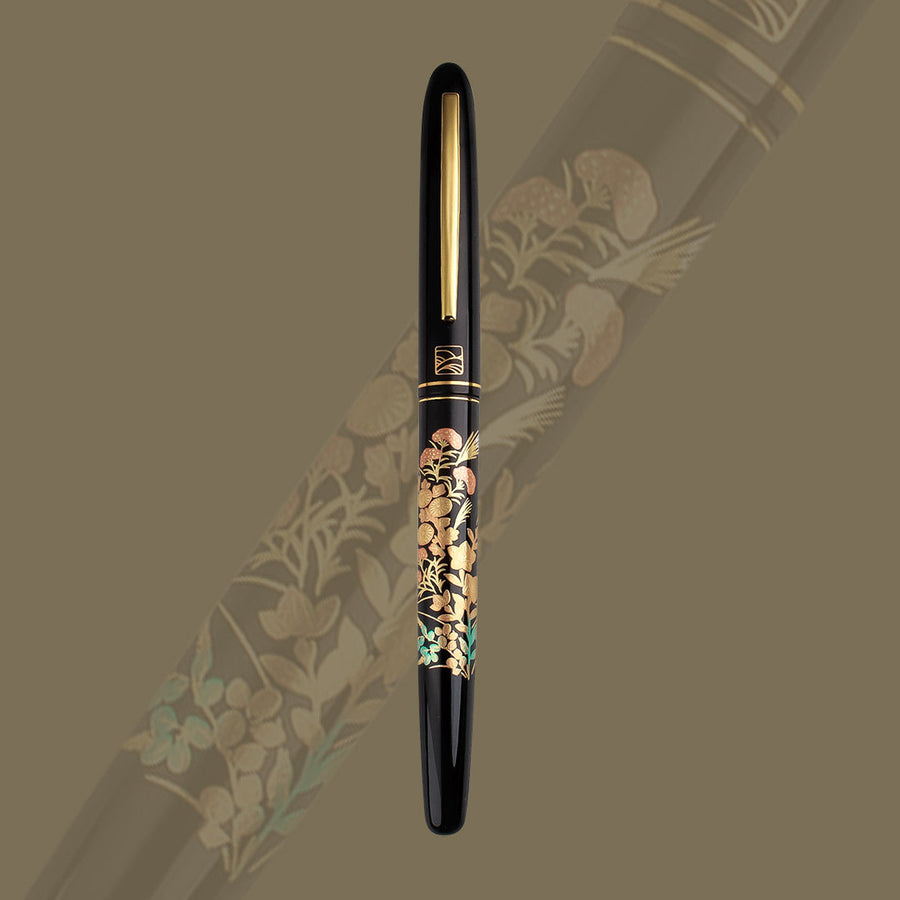 呉竹近代蒔絵万年筆 - 秋息吹 Fountain Pen | ワンチャーペン Wancher