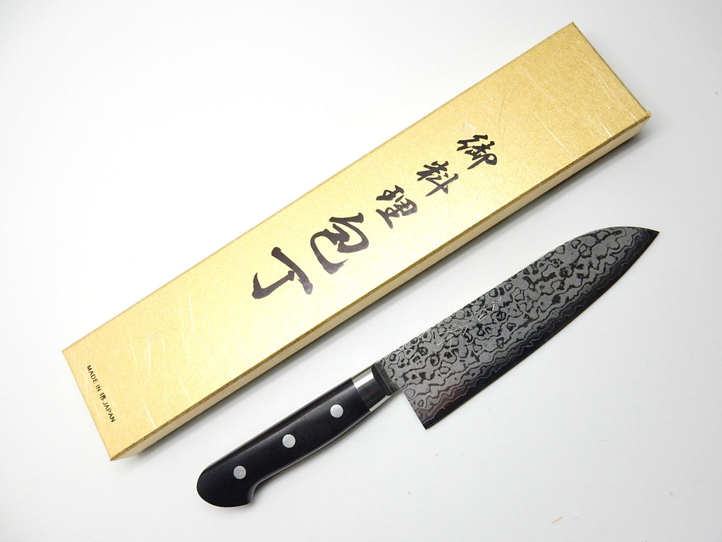義弘《HRBシリーズ》VG10 17層ダマスカス三徳 165 mm – YuiSenri