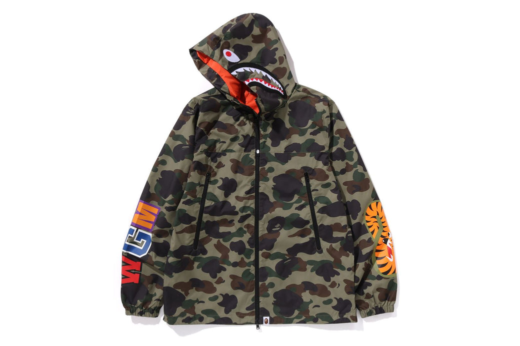 1ST CAMO SHARK HOODIE JACKET | bape.com