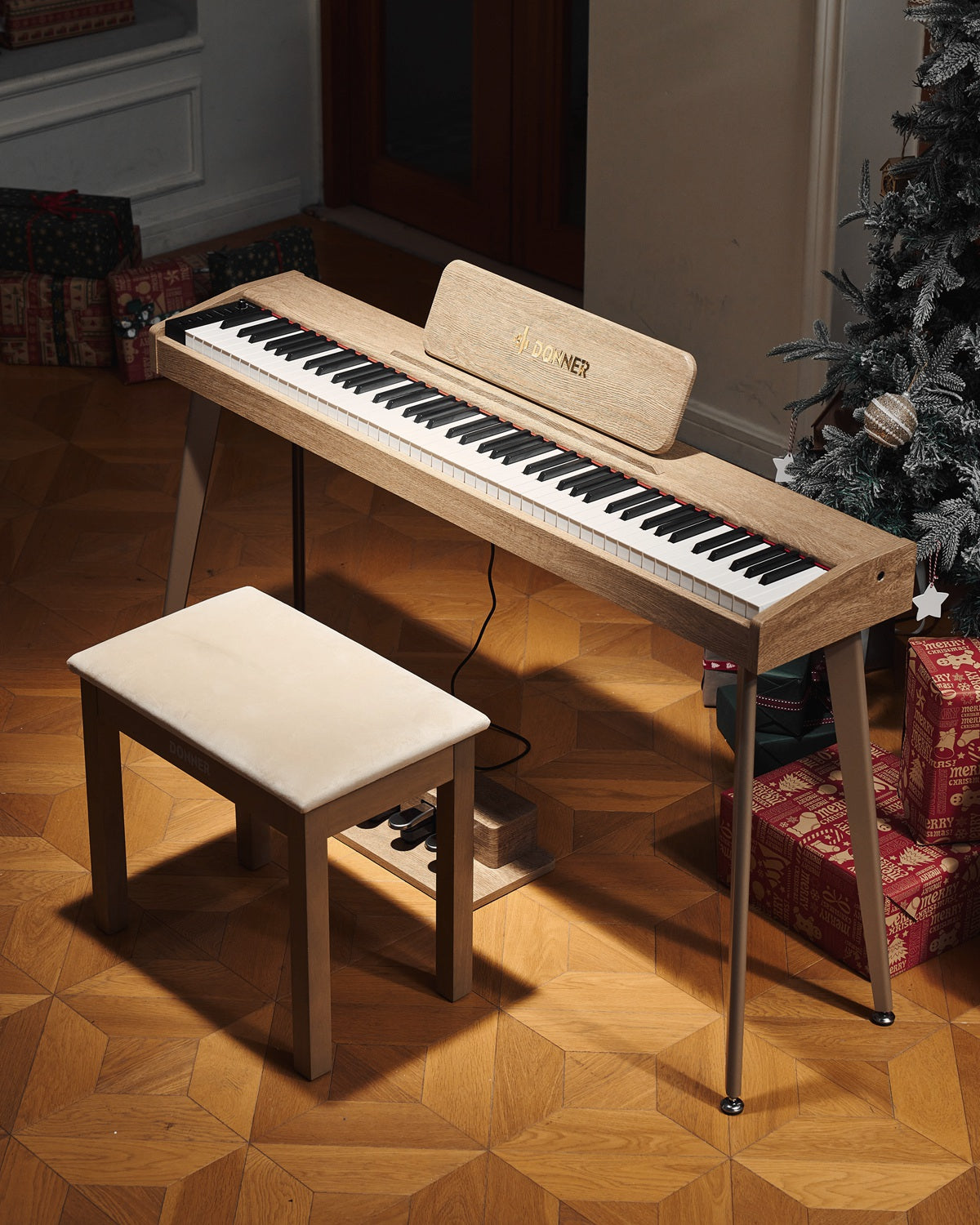 DDP-60 88鍵セミウェイト鍵盤電子ピアノ木製スタンド初心者向け