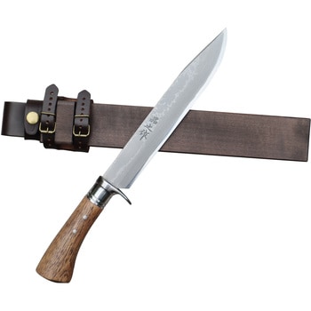 tygr230410-029 土佐登山剣鉈7寸 【ステンツバ輪】ダマスカス15青2 洋