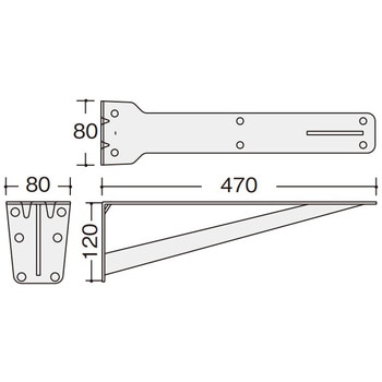 インテリアカウンター施工部材 スチールアングル ストロングタイプ
