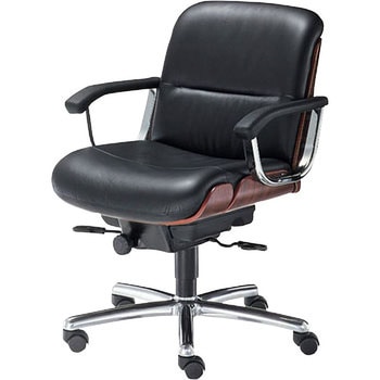 役員用チェア EX-600シリーズ_背ローズウッド色タイプ 内田洋行 レザー