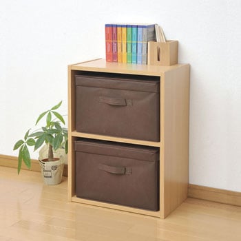 ふた付き どこでも収納ボックス 2個セット YAMAZEN(山善) インナー