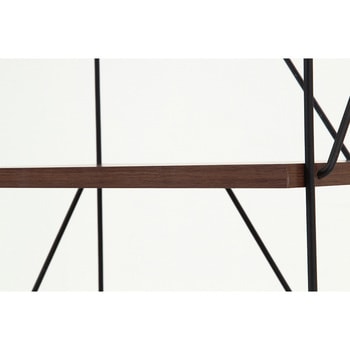 77542 EZBOワイヤーラック4段 40幅 不二貿易 ミドルブラウン色