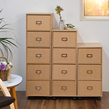 NC-5 NA ナチュラルチェスト フクダクラフト 5段 高さ895mm幅265mm奥行