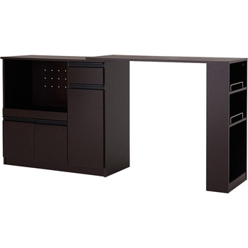 キッチンカウンター 拡張テーブル セット 萩原 食器棚・ キッチン収納