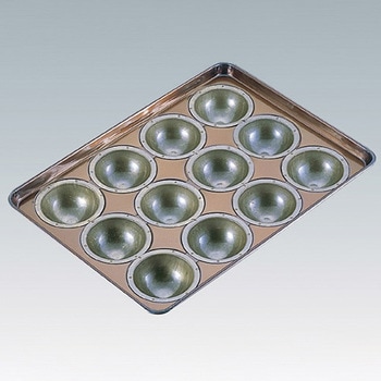 シリコン加工 カステラボール型天板 12面 川口板金 寸法(単品)A96