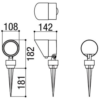 スポットライトフード TOEX(LIXIL) ガーデンライト用オプション 【通販