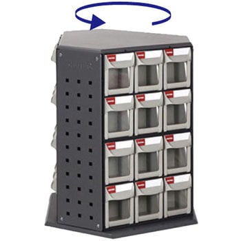 三面回転式パーツ整理棚 SHUTER パーツケース 【通販モノタロウ】