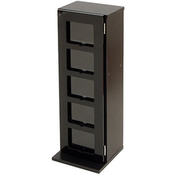 FCDT2680DSG(BK) 前面扉は光沢ある鏡面仕上げ CD収納タワーラック 1台