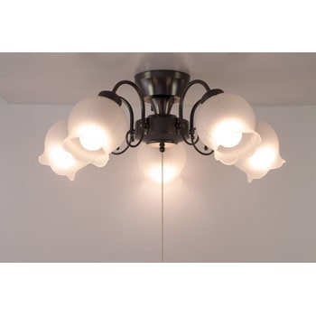 YK-7015 LED電球付き クラシック シーリングライト シャンデリア 5灯 1