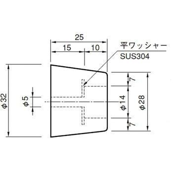 246-391 ゴム戸当り ACE(エース) 1個 246-391 - 【通販モノタロウ】
