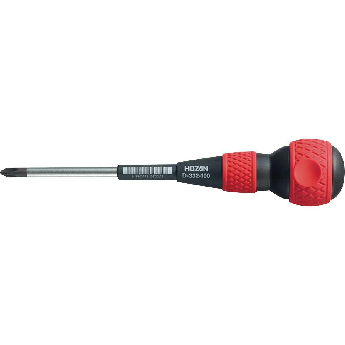 D-332-100 ソフトグリップドライバー ホーザン 刃先マグネットあり