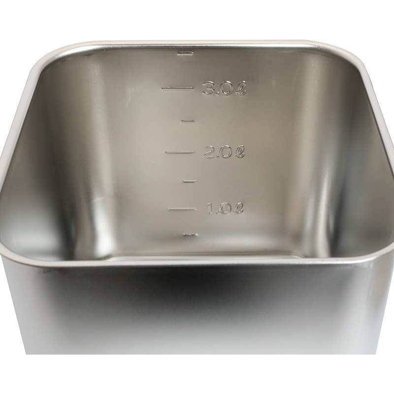 SH-4217D 18-8(SUS304)深型角キッチンポット SUGICO(スギコ) 容量5L SH