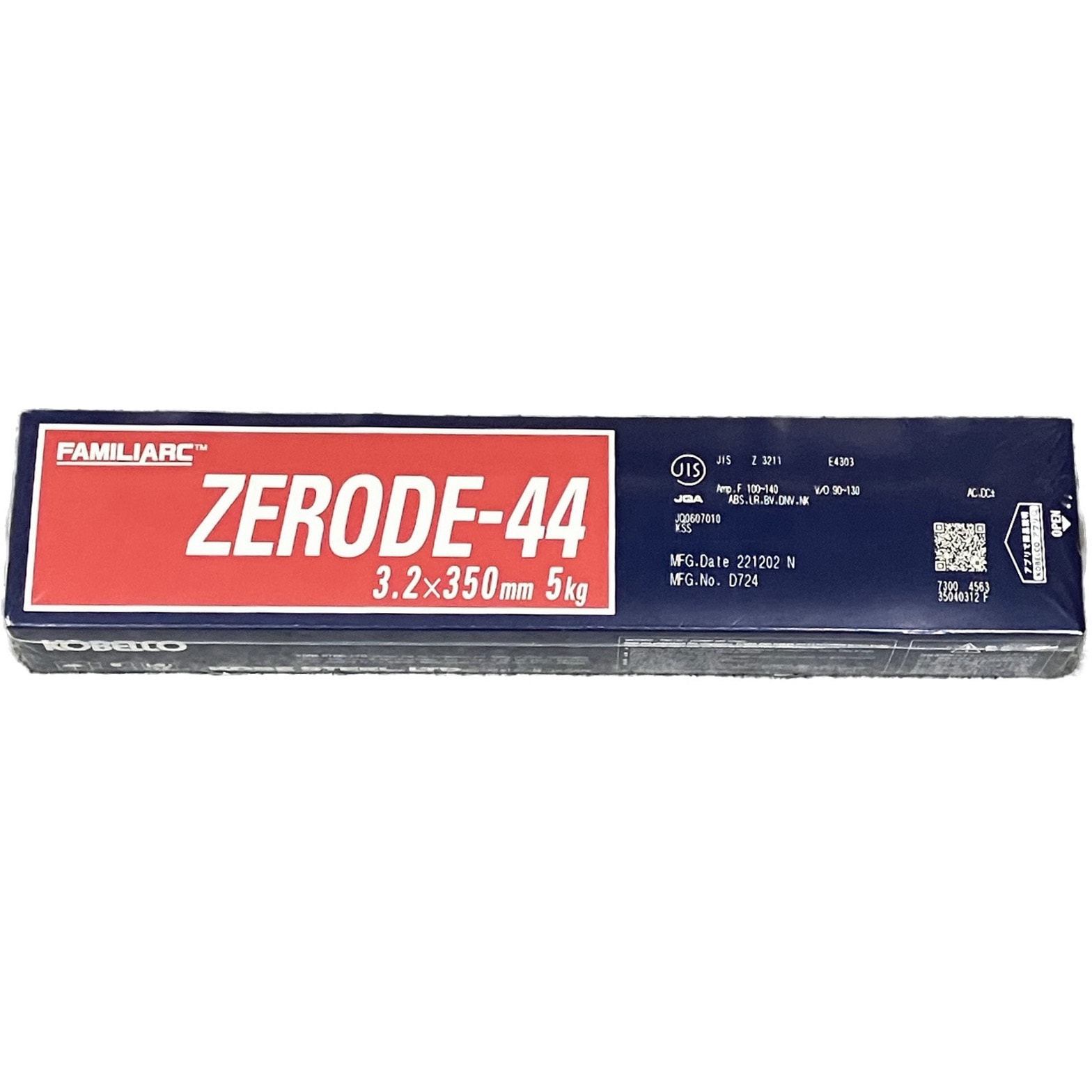 Z-44(ZERODE-44) 軟鋼～550MPa級鋼用溶接棒 神戸製鋼 棒径3.2mm棒長