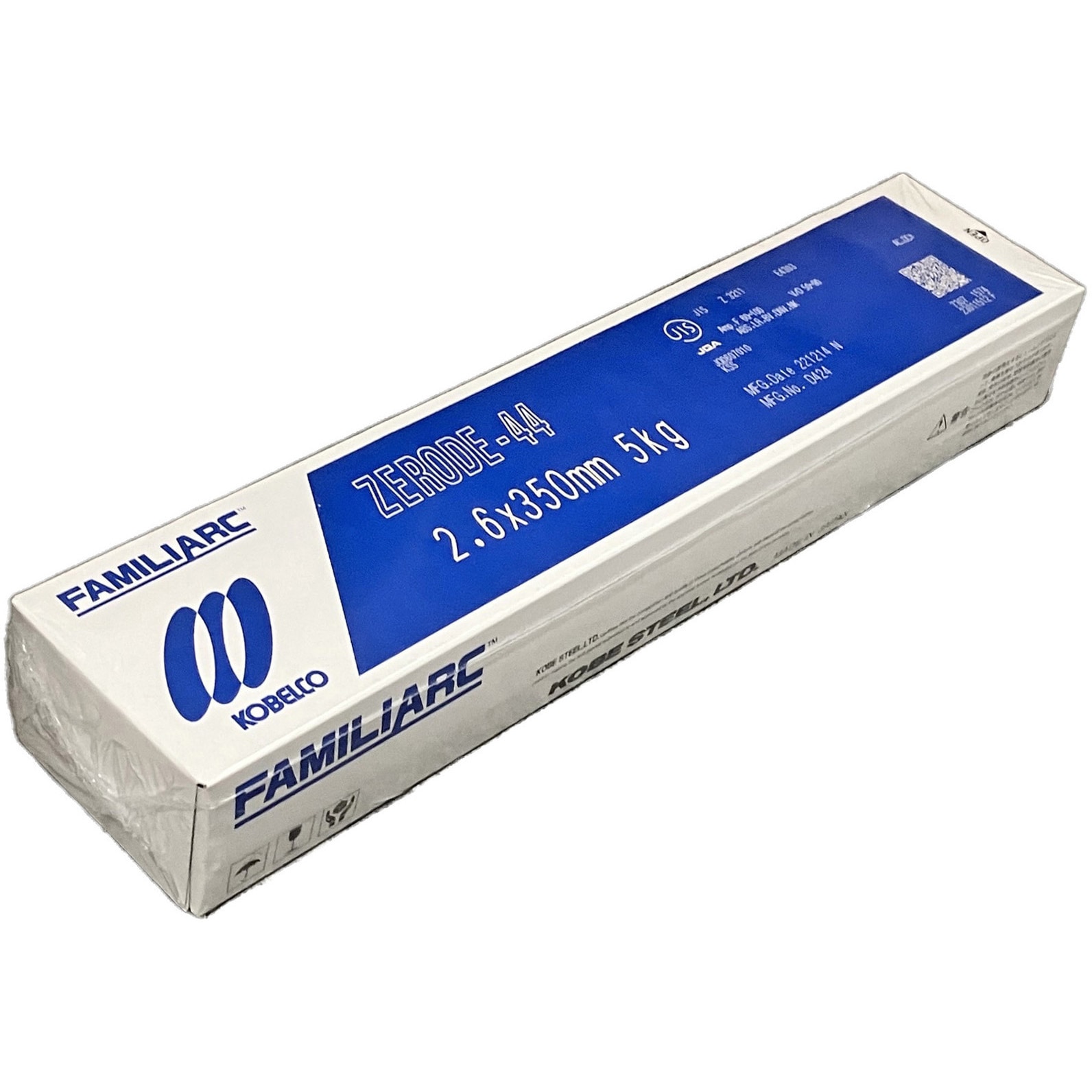Z-44(ZERODE-44) 軟鋼～550MPa級鋼用溶接棒 神戸製鋼 棒径2.6mm棒長