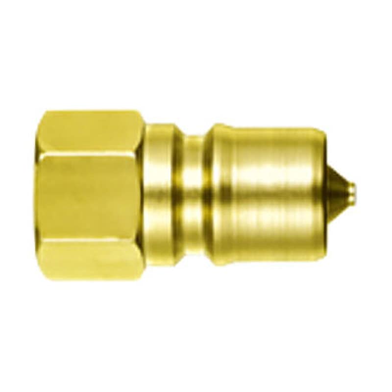 12P-A BRASS NBR SPカプラTypeA プラグ(真鍮製・ニトリルゴムシール