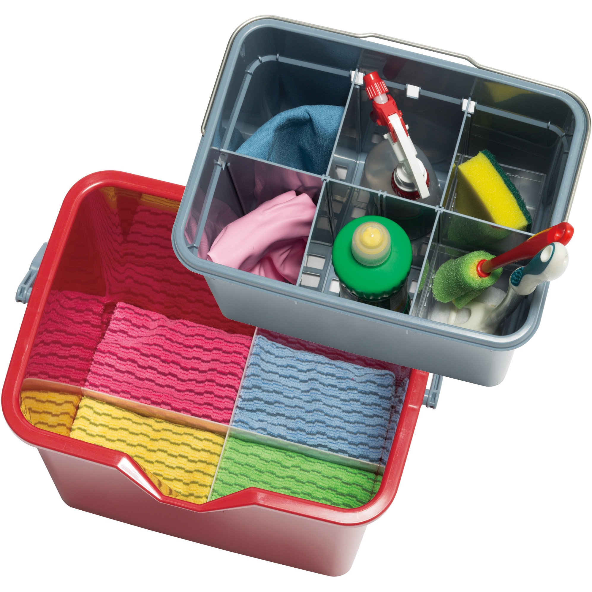 CE-447-100-3 仕切付きバケツⅡ テラモト 容量14(アウターバケツ)L