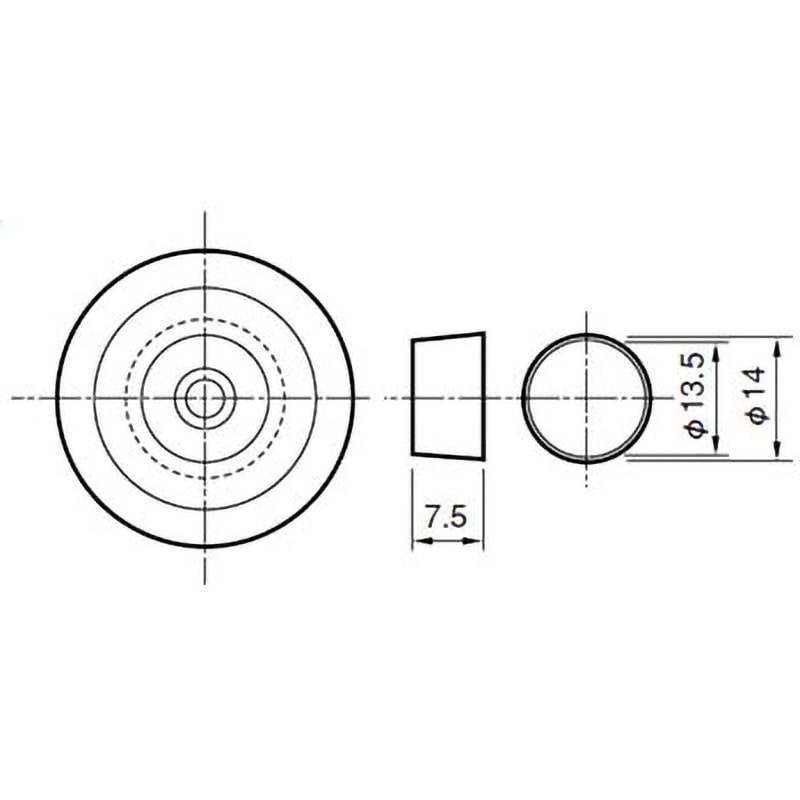 246-391 ゴム戸当り ACE(エース) 1個 246-391 - 【通販モノタロウ】
