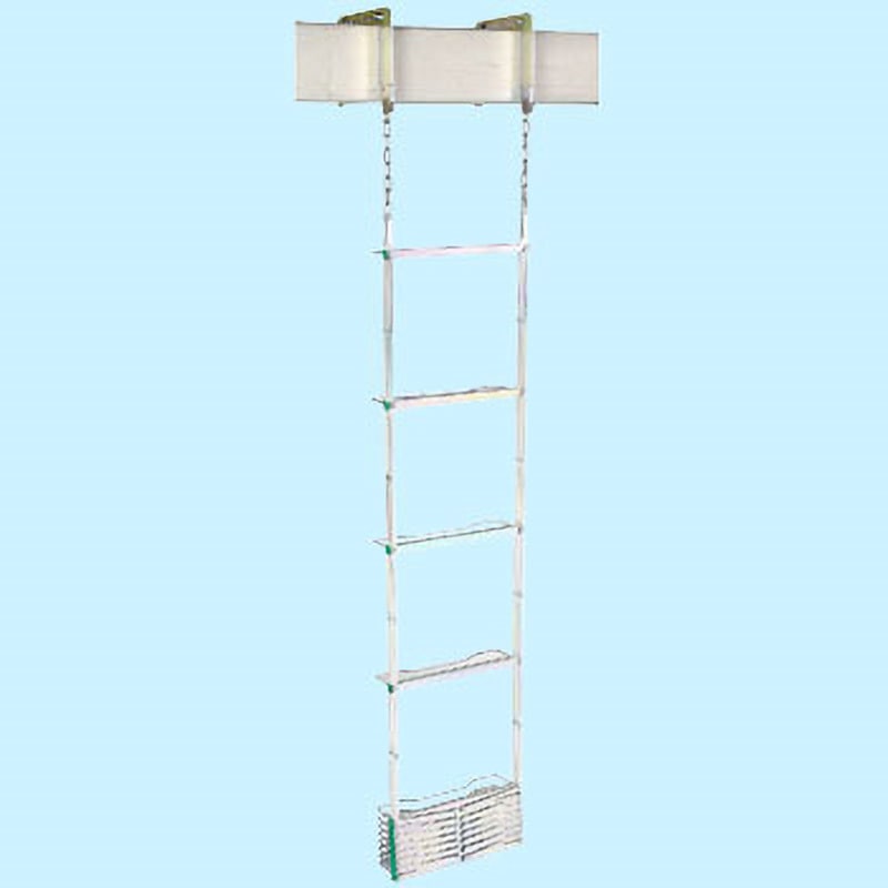 オリロー6型 金属製折りたたみ式避難はしご 自在フック ORIRO 全長