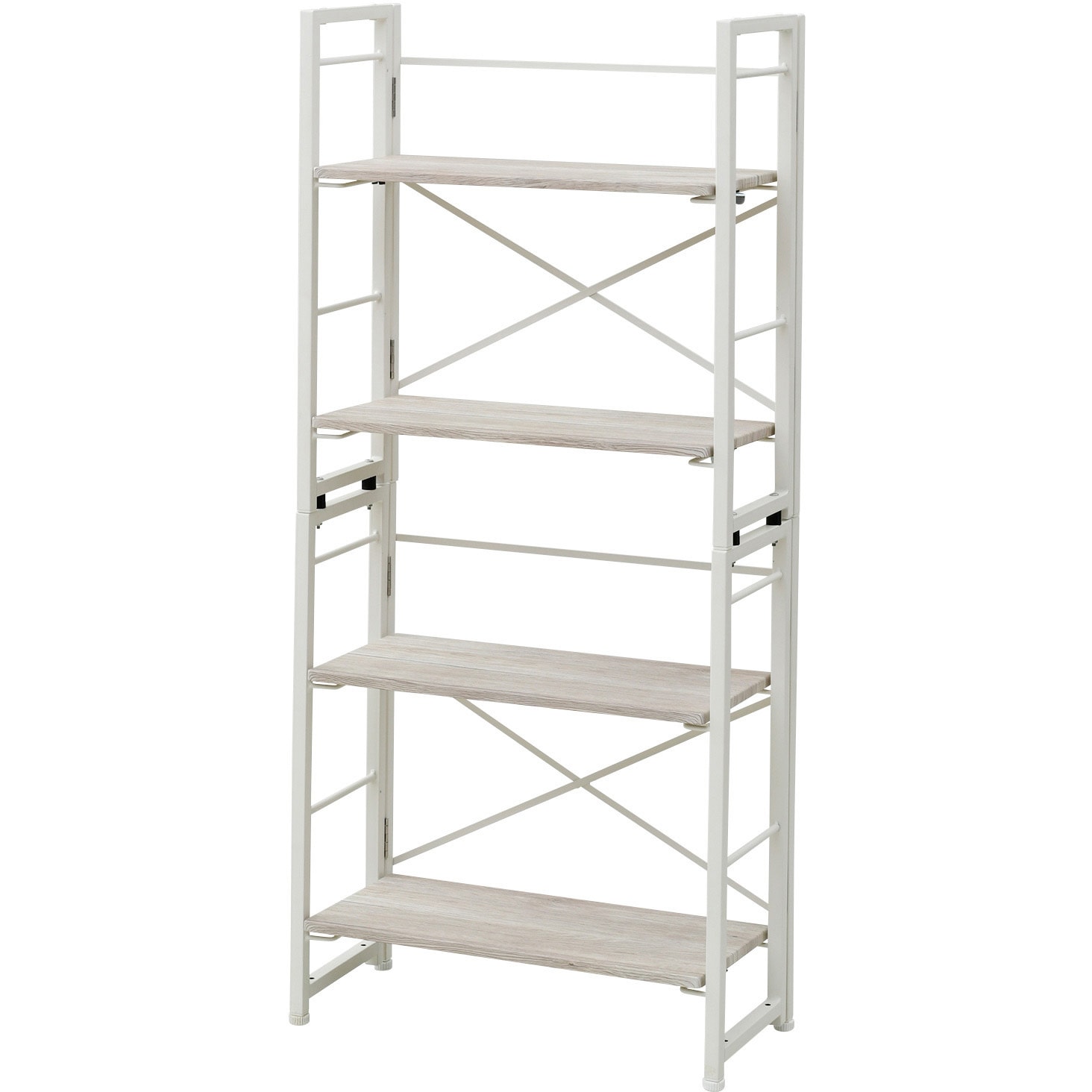 NSR2-1460(AIV/SWH) 折りたたみ収納ラック YAMAZEN(山善) Aアイボリー