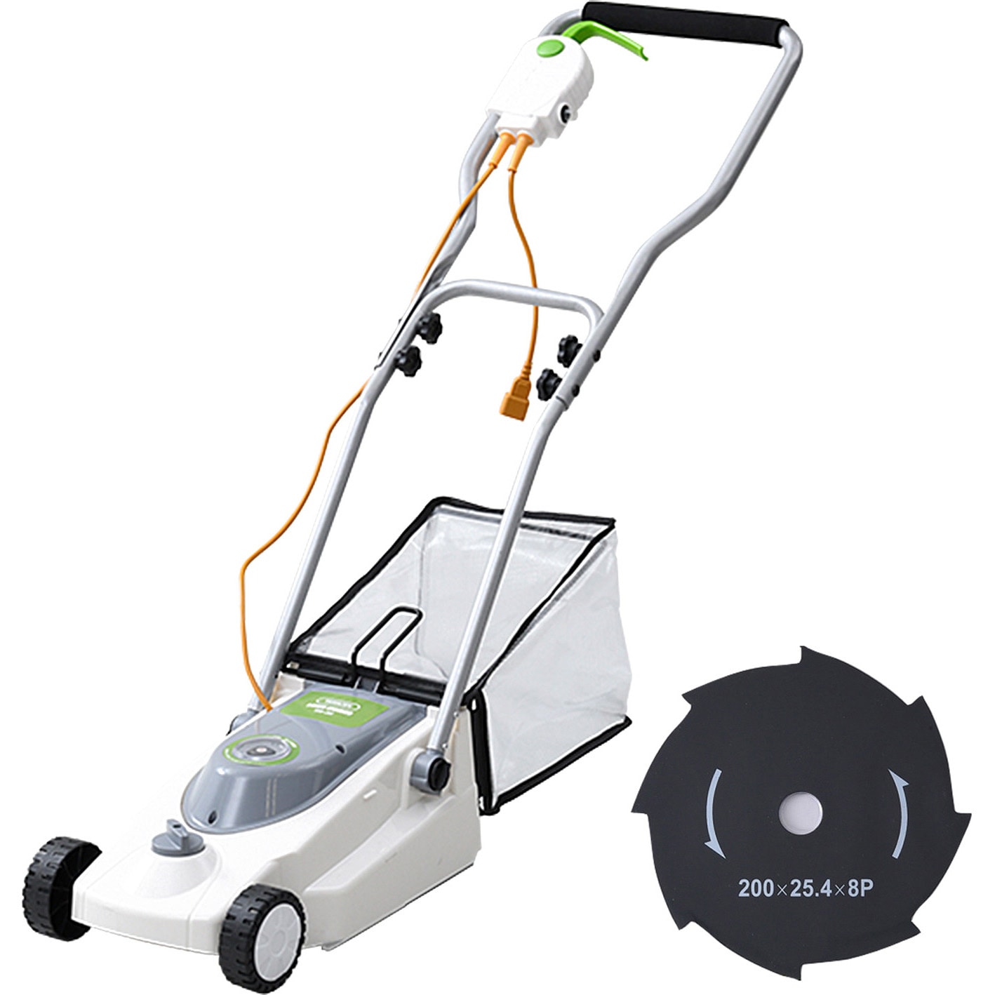 YDR-201+替刃 ロータリー式電気芝刈機 (10m延長コード付き) YAMAZEN