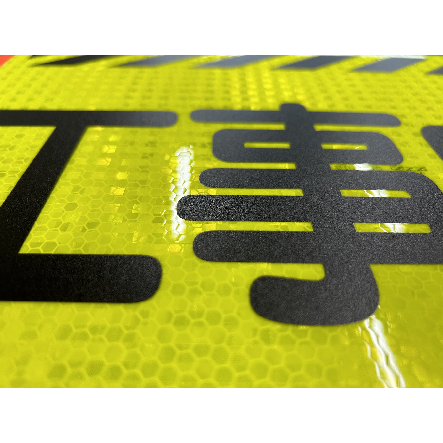 Y-08 車両進入禁止 ニューコーンサイン蛍光イエロー グリーンクロス