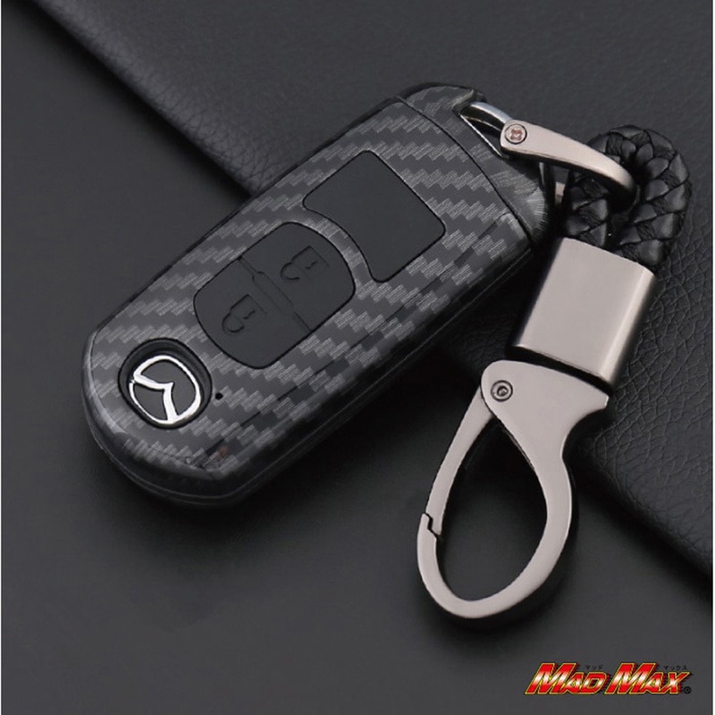 MM50-MA002-BK マツダ専用 カーボン調 スマートキーケース CX-3/デミオ