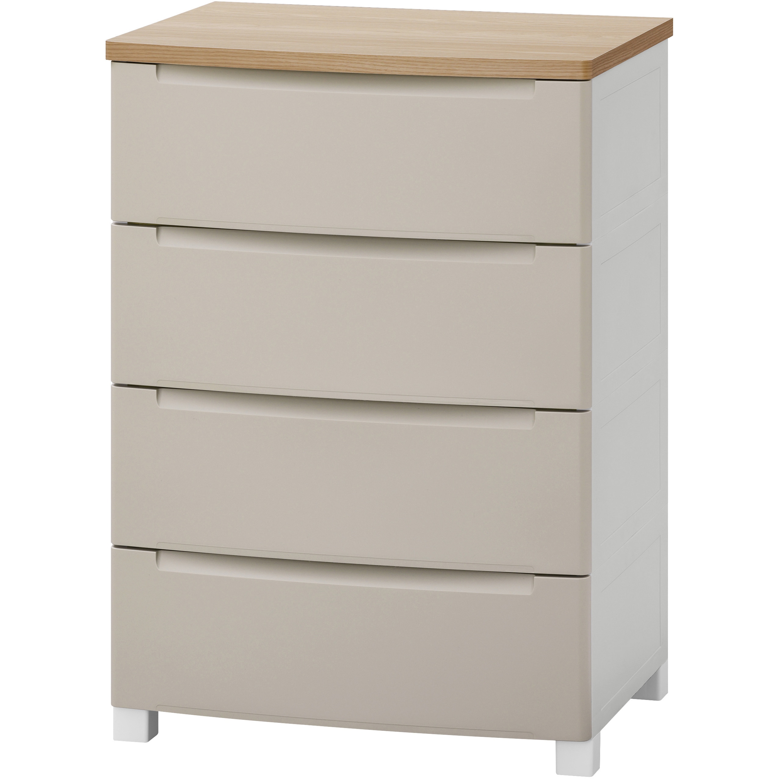 KDMGー564WT ウッドトップノックダウンチェスト 幅56cm【組立簡単