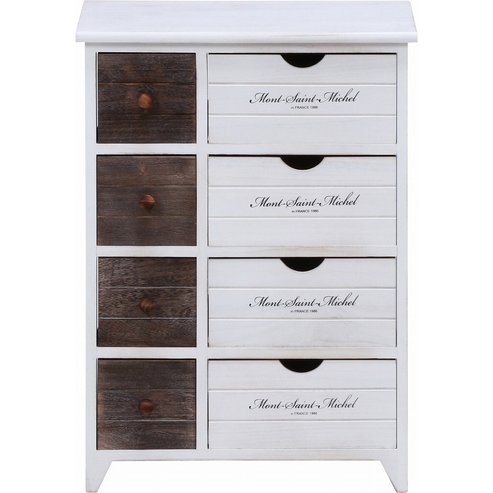 38046 アンティークチェスト 4段 ミッシェル2 不二貿易 高さ710mm幅