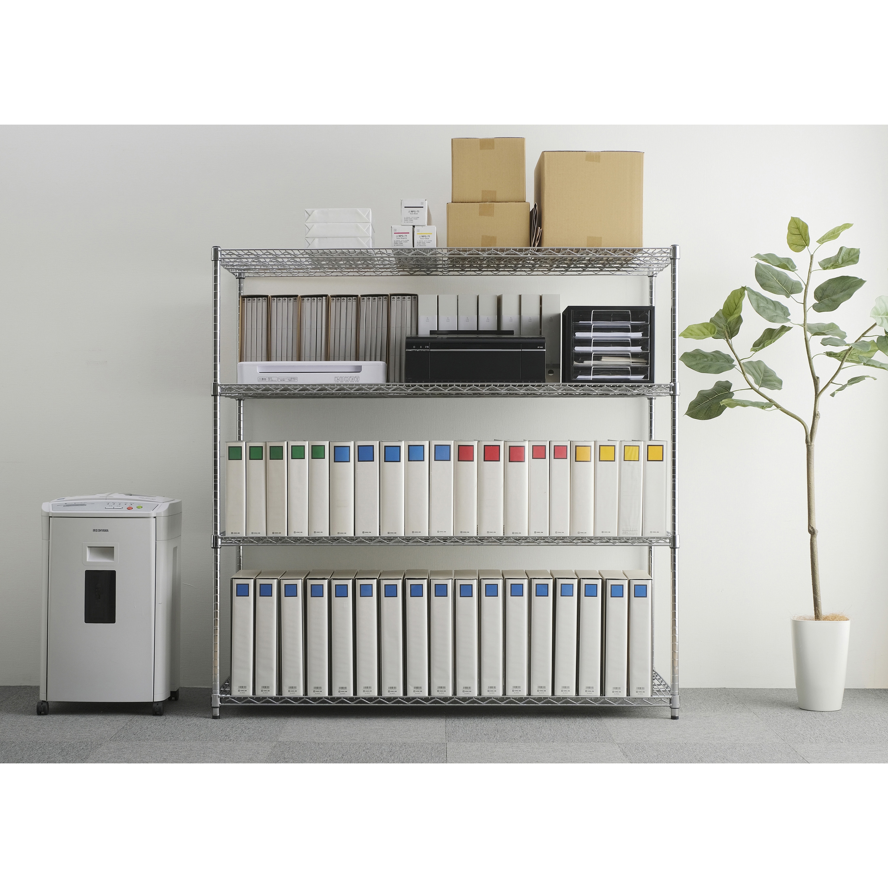 MR-1515JK 高耐荷重 メタルラック (R)【耐荷重300kg/段】 幅150cm