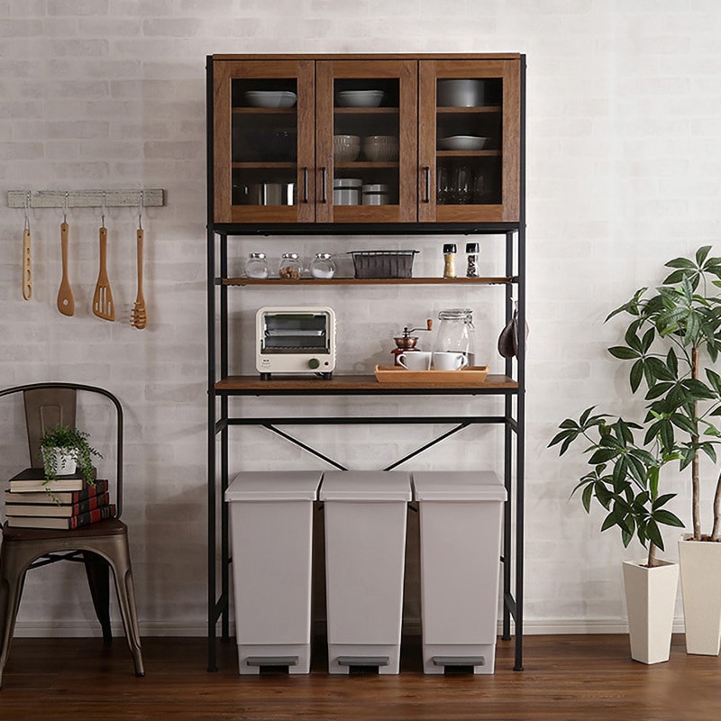 GCK-T3W-WAL ヴィンテージごみ箱上ラック ワイドタイプ 【GREACK