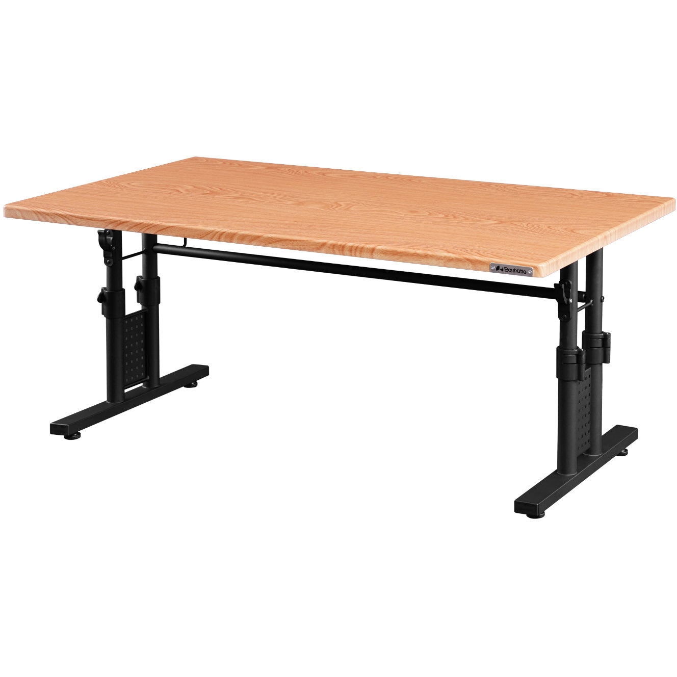 BHD-1000L-WD 昇降式ローデスク「ワイド」 バウヒュッテ 幅1000mm奥行