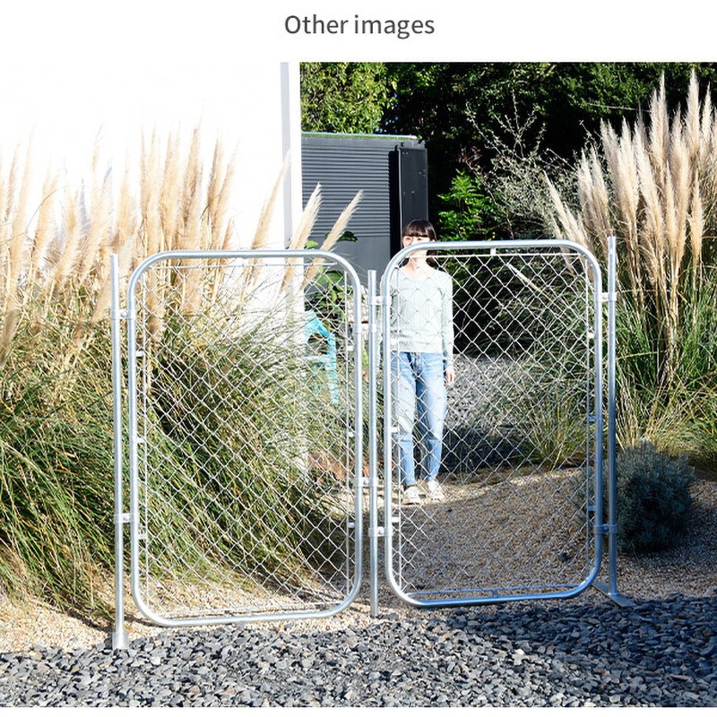 SAF-9015 アメリカンフェンス 溶融亜鉛メッキ YAMAZEN(山善) シルバー