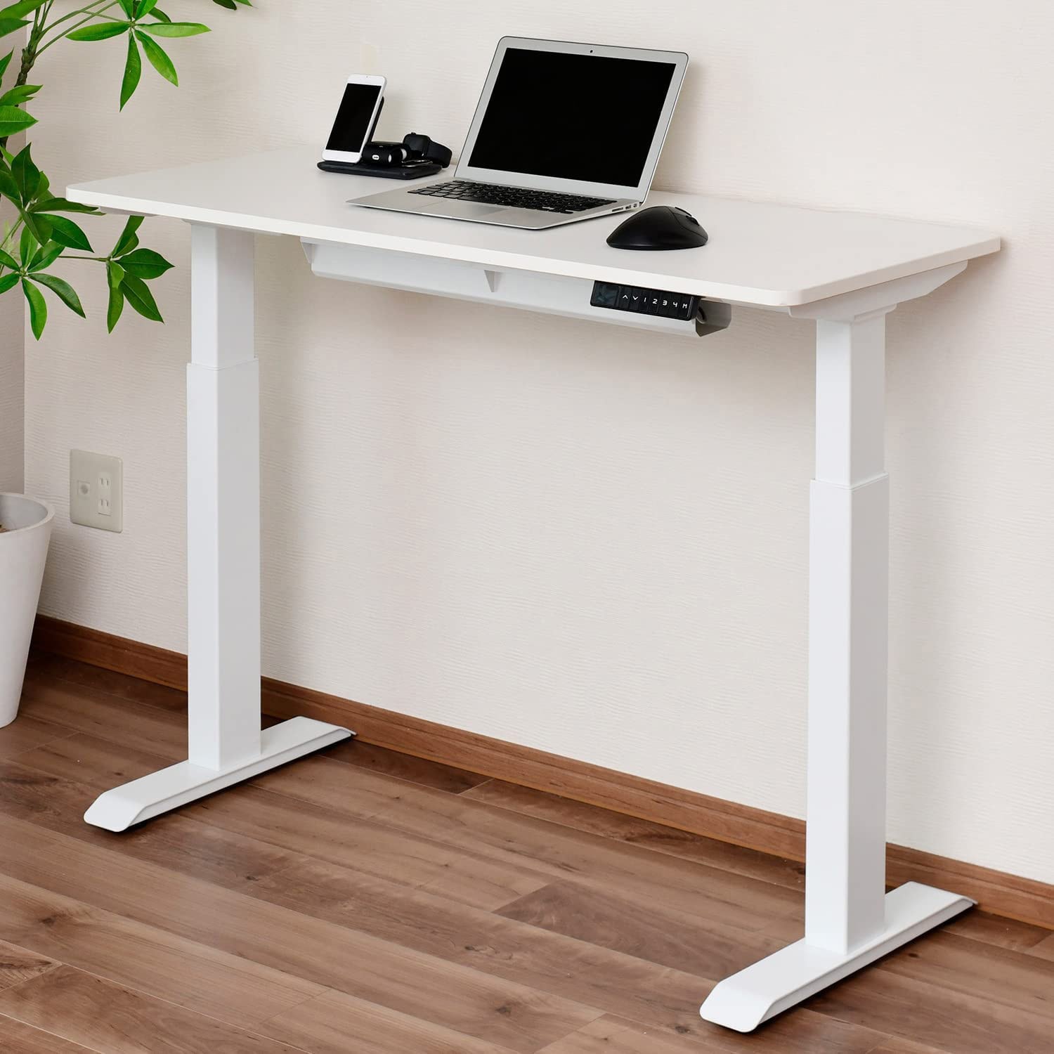 ELD-S1250(WH/MWH) 電動昇降デスク メモリー機能付き スリム 幅100/120