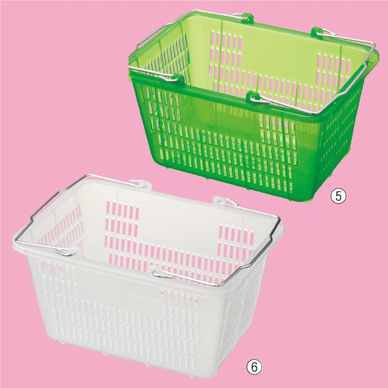 6946-704 買い物カゴ スケルトンミニバスケット(10リットル) ストア