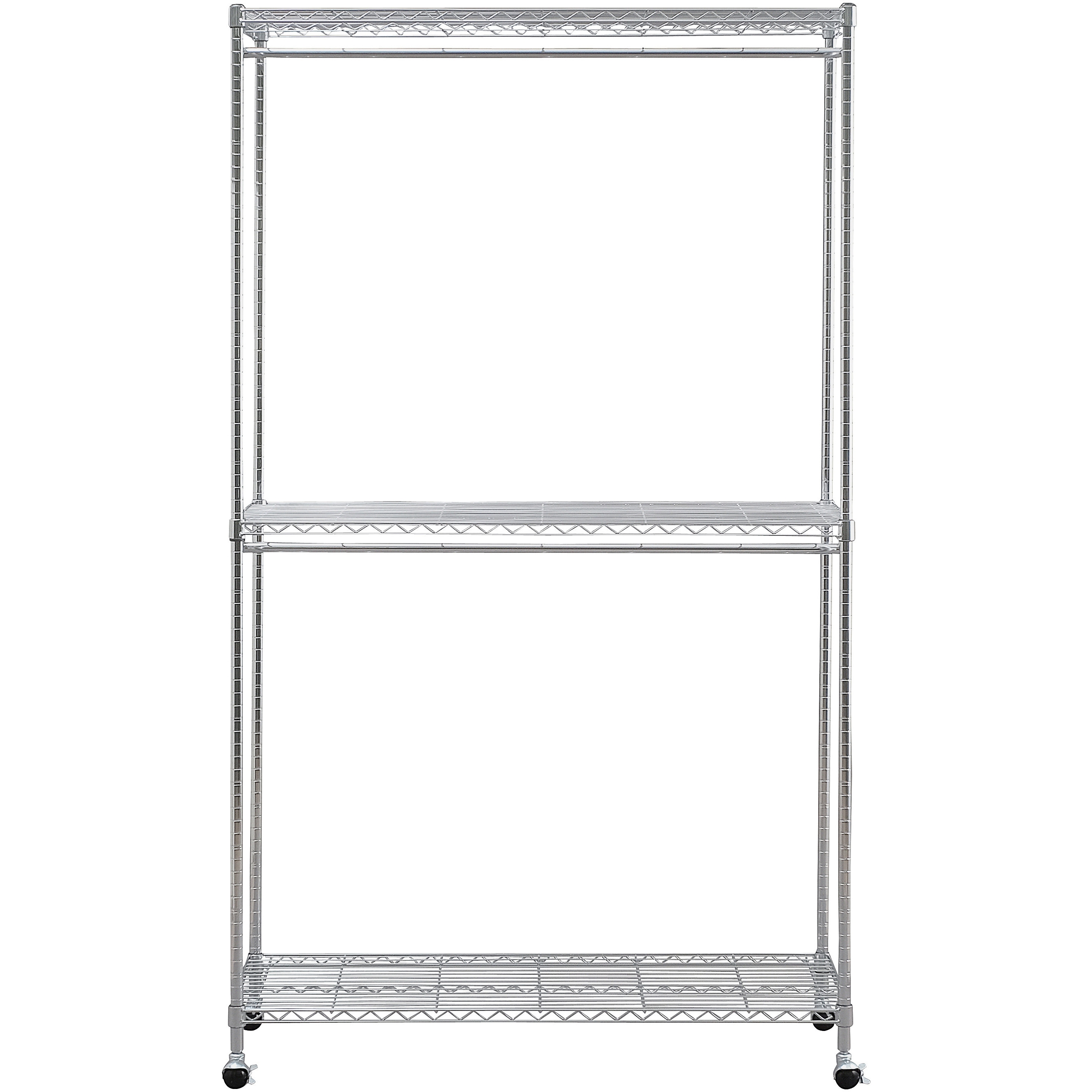 SEW2-1221BC 大容量メタルシェルフ ワードローブ2段タイプ 奥行46cm